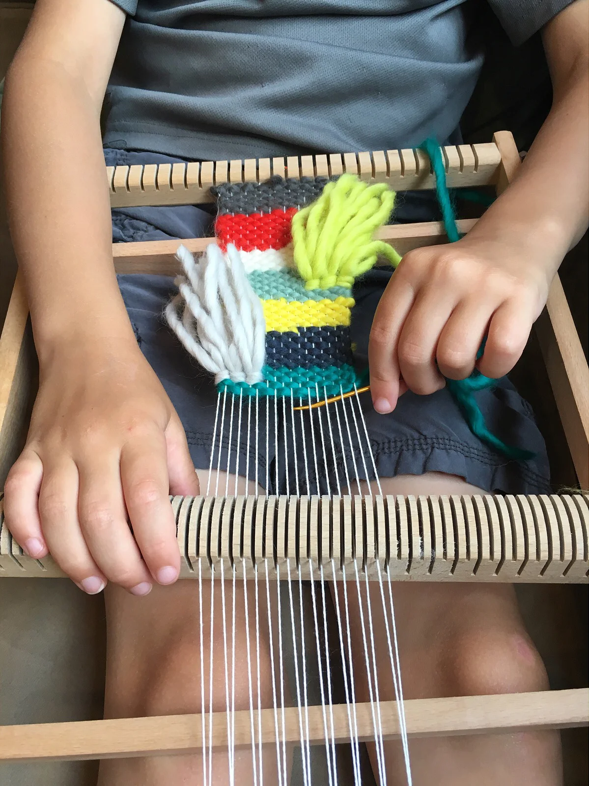 Summer Crafting with Kids ~ Weaving