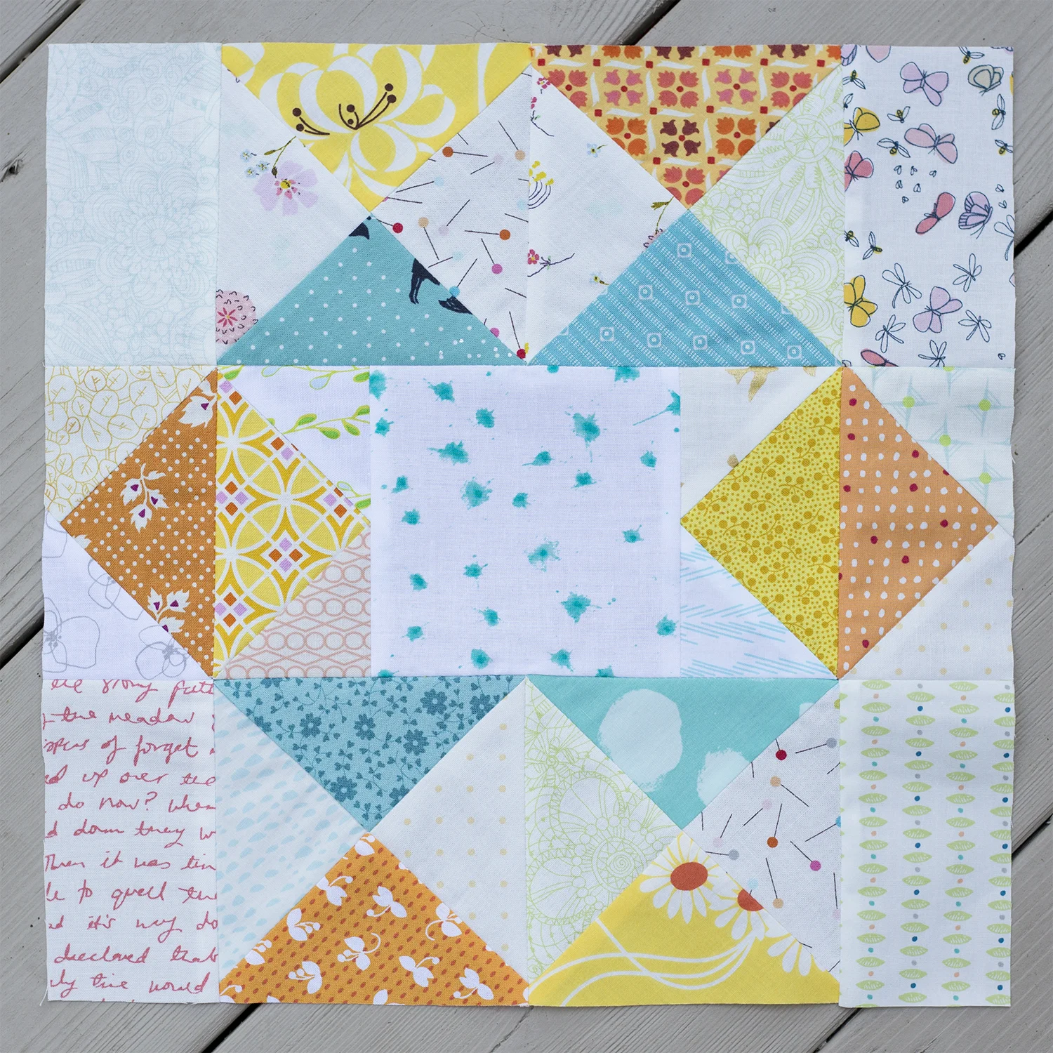 Summer Sampler 2016 : Week 13 / Diamond Ladder by Faith Jones of Fresh Lemons Quilts
