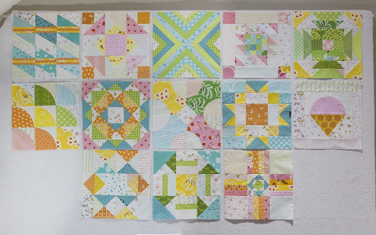 Summer Sampler 2016 : Week 13 / Diamond Ladder by Faith Jones of Fresh Lemons Quilts