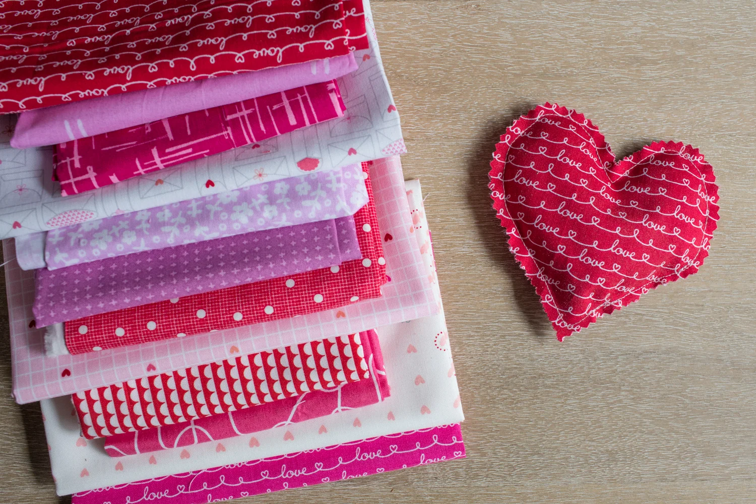 Lavender Sachet Heart Bunting Tutorial at We All Sew
