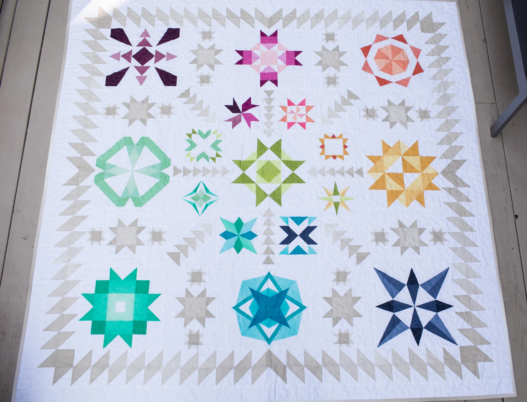 Summer Sampler 2017 ~ A Finished Quilt
