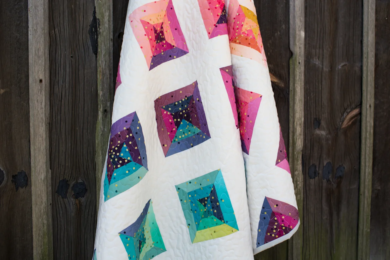 Rainbow Confetti by Fresh Lemons Quilts