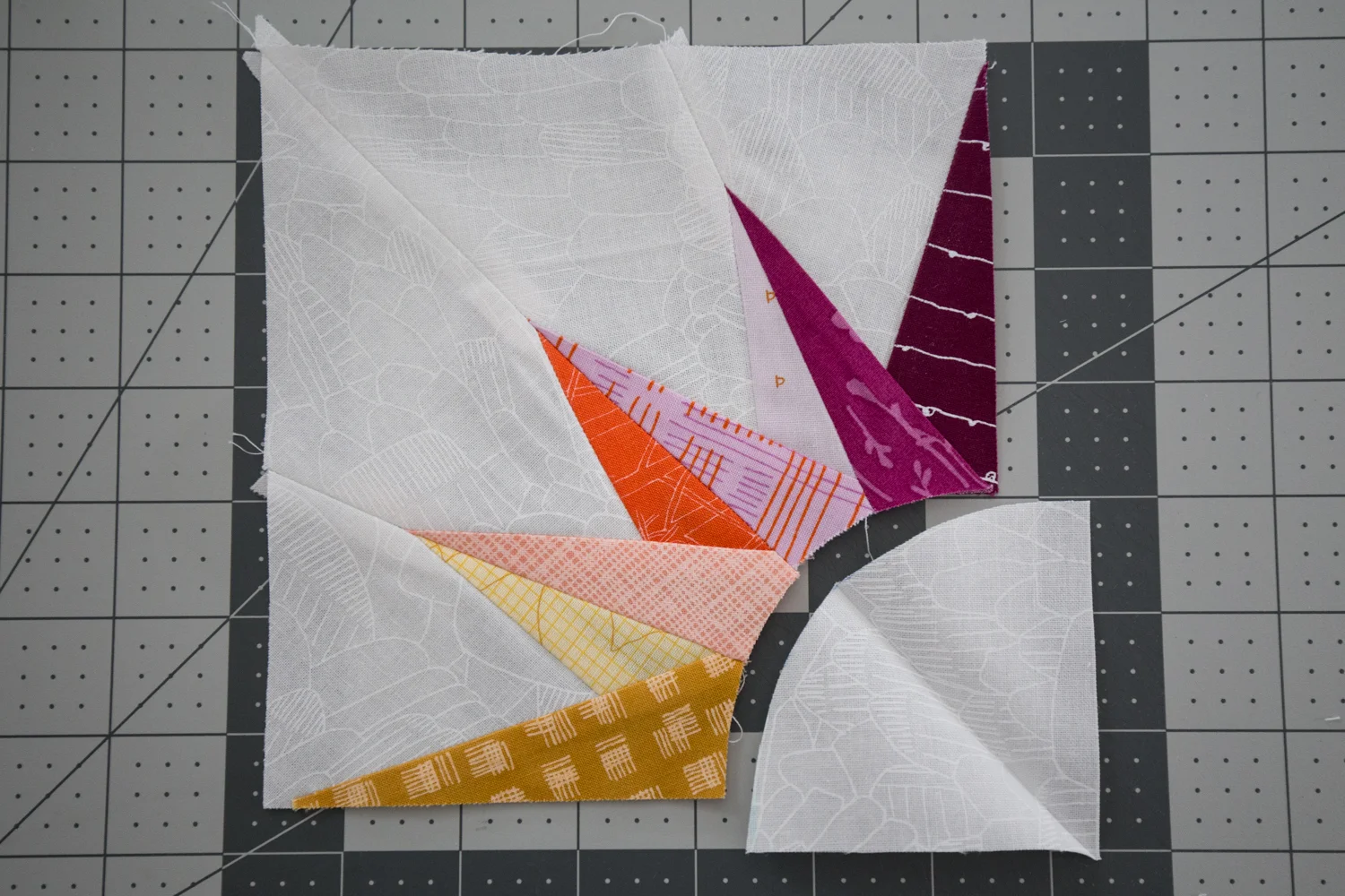Points Assembly ~ Summer Sampler 2018 at Fresh Lemons Quilts