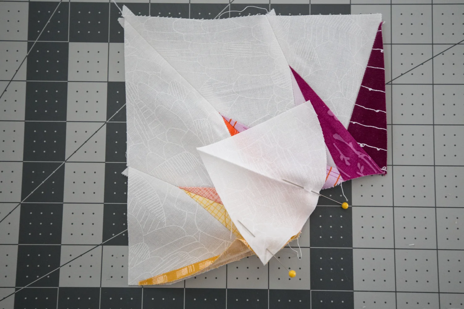 Points Assembly ~ Summer Sampler 2018 at Fresh Lemons Quilts