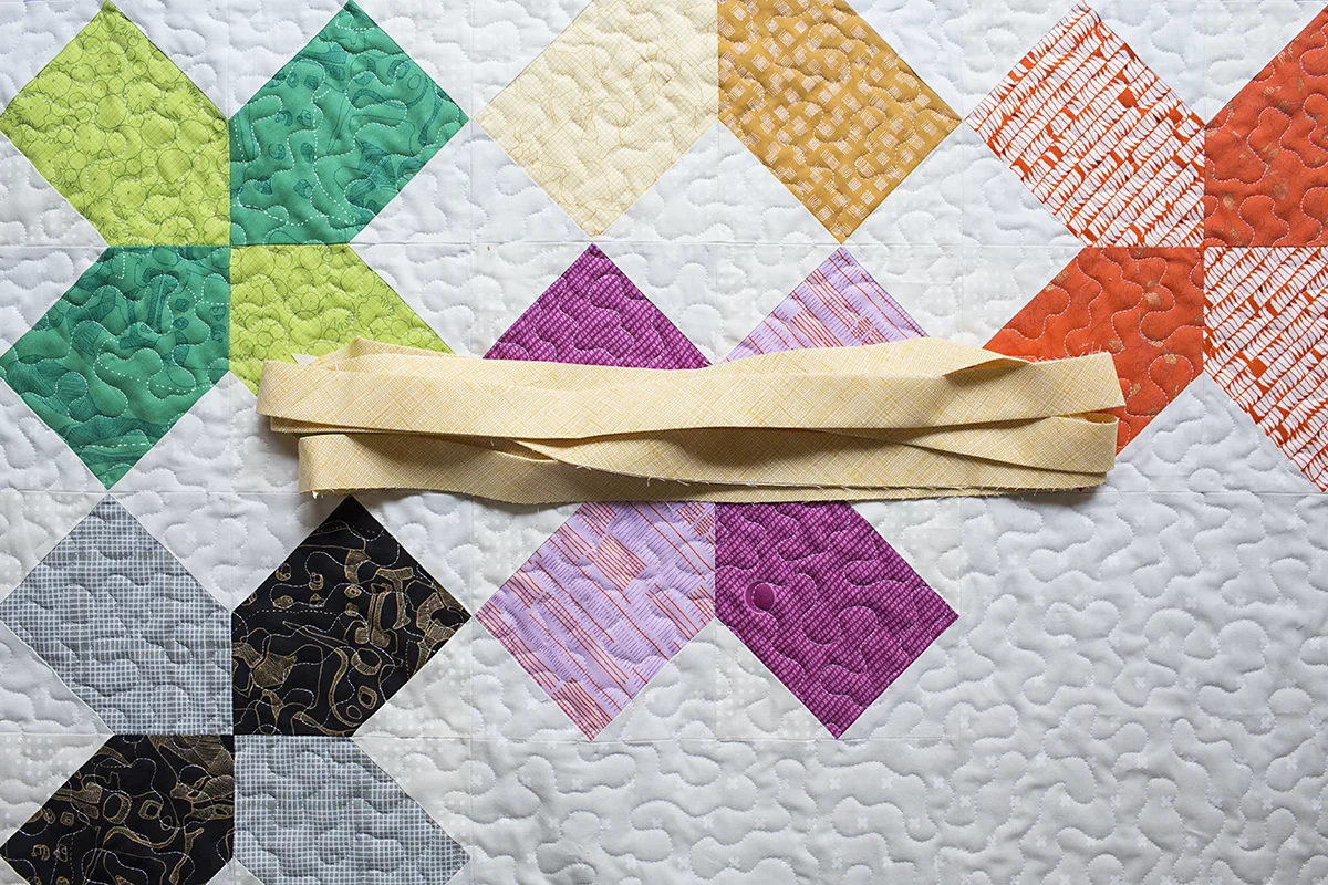 How to Bind a Quilt using Double Fold Binding ~ We All Sew
