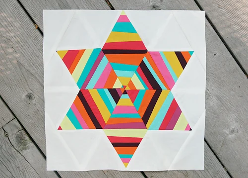 Summer Sampler Series : Six Point String Quilt