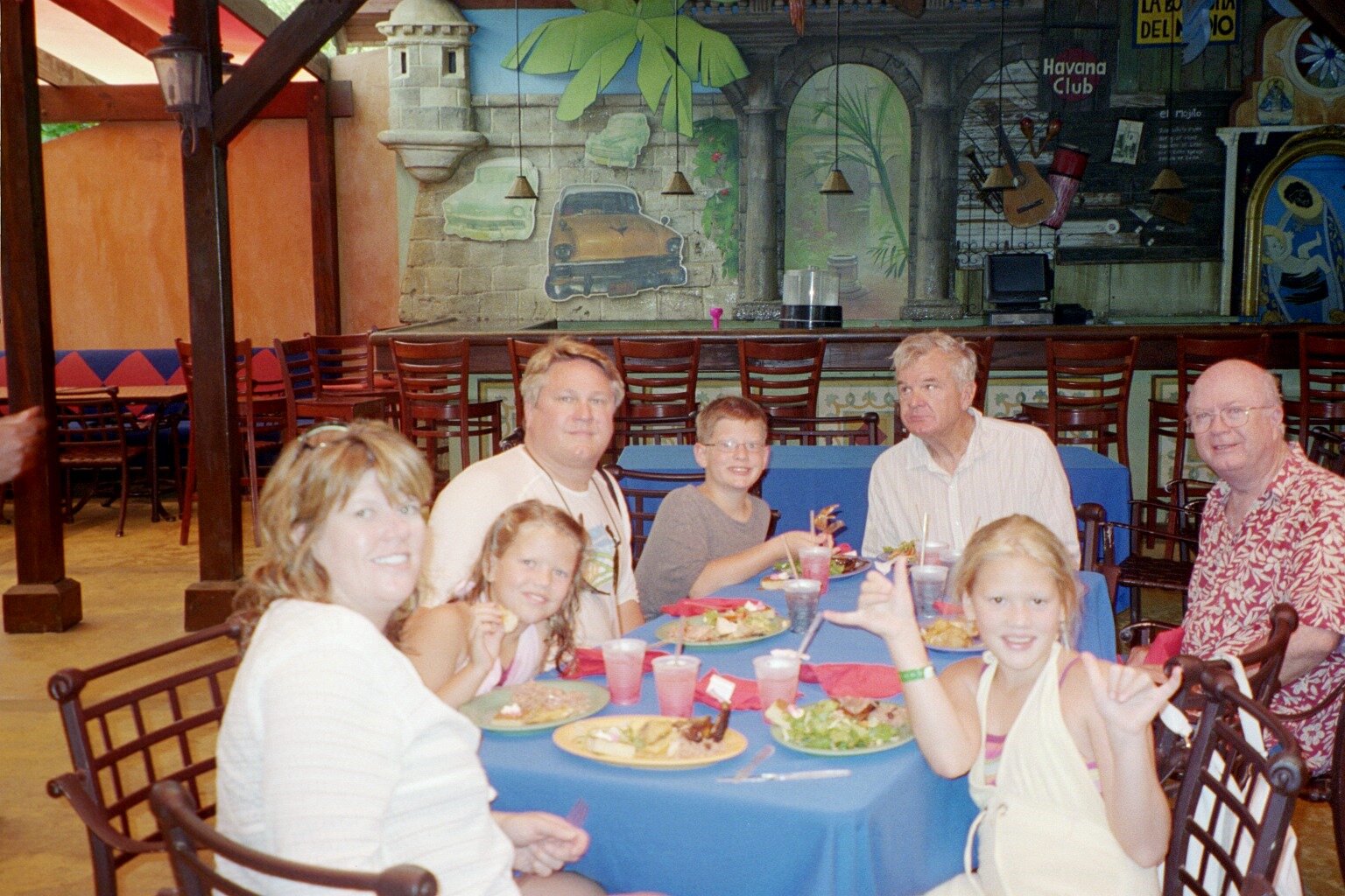 2007. Family dinner.