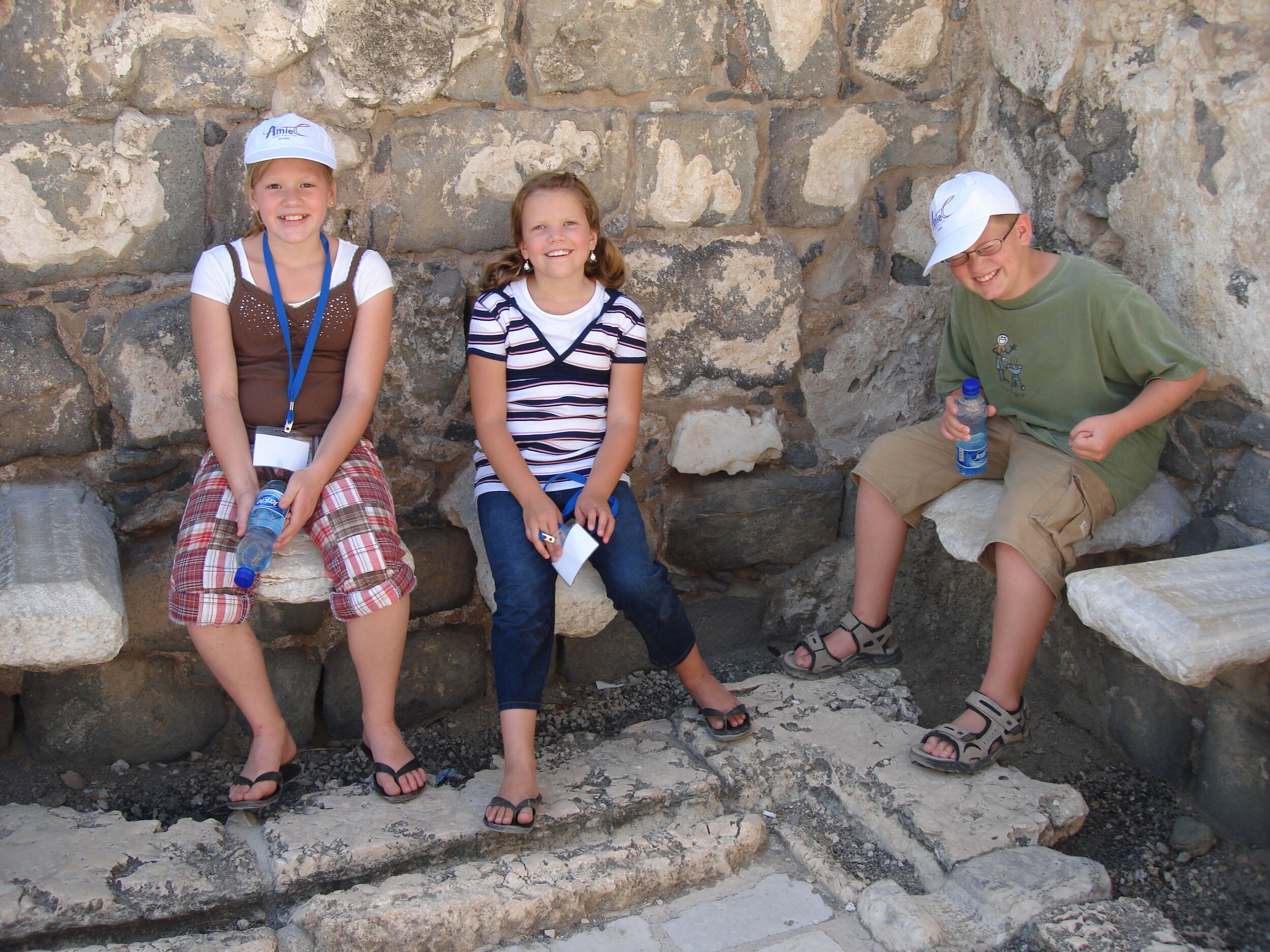 Israel. 2008. Roman ruins - bathroom.