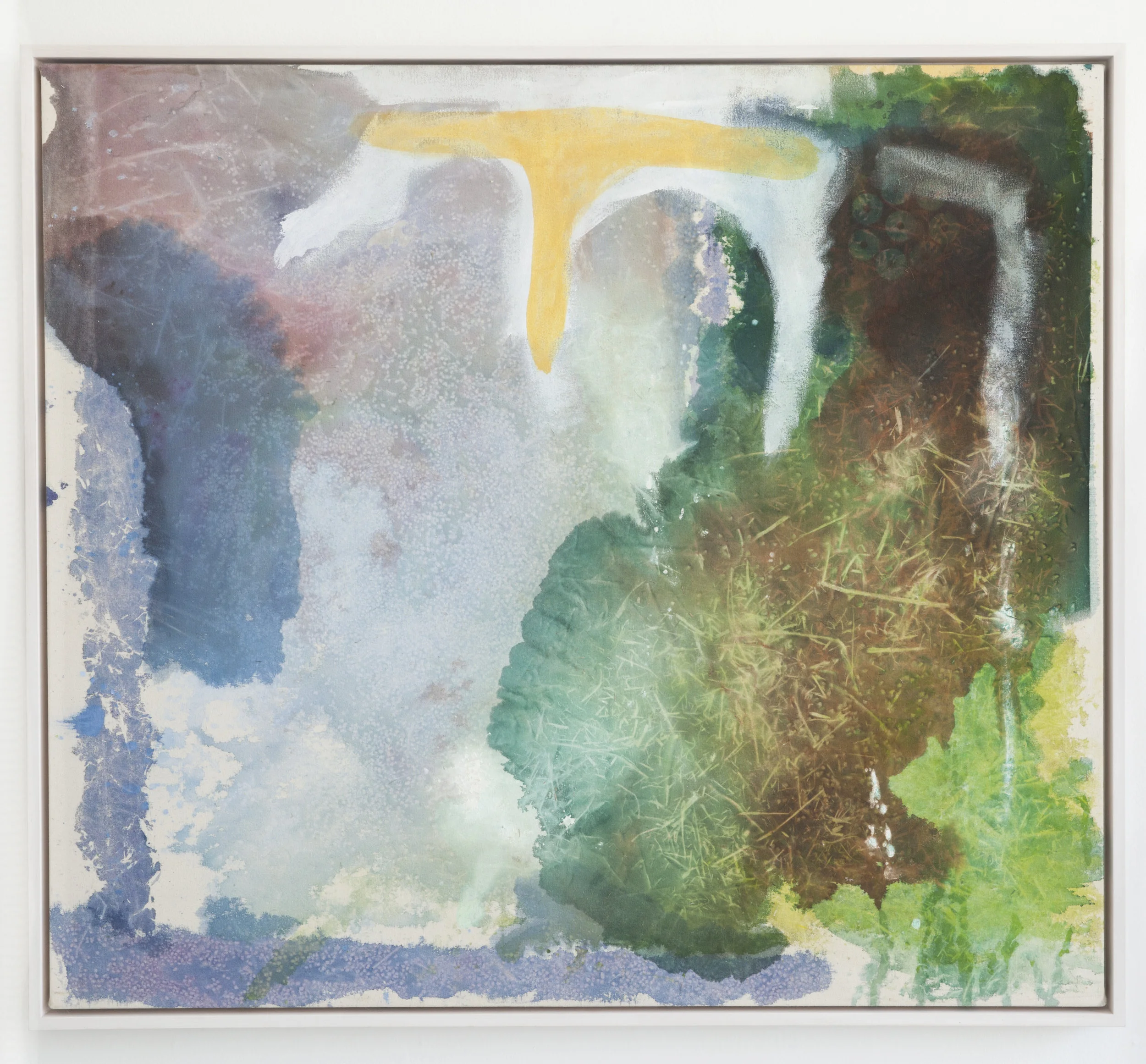 Untitled, 2018, 35 x 42", watercolor and gesso on canvas