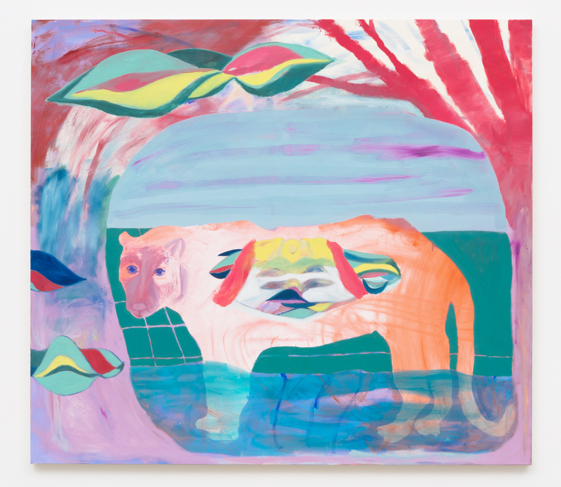 Interior, 2016, 52 x 58" oil on canvas