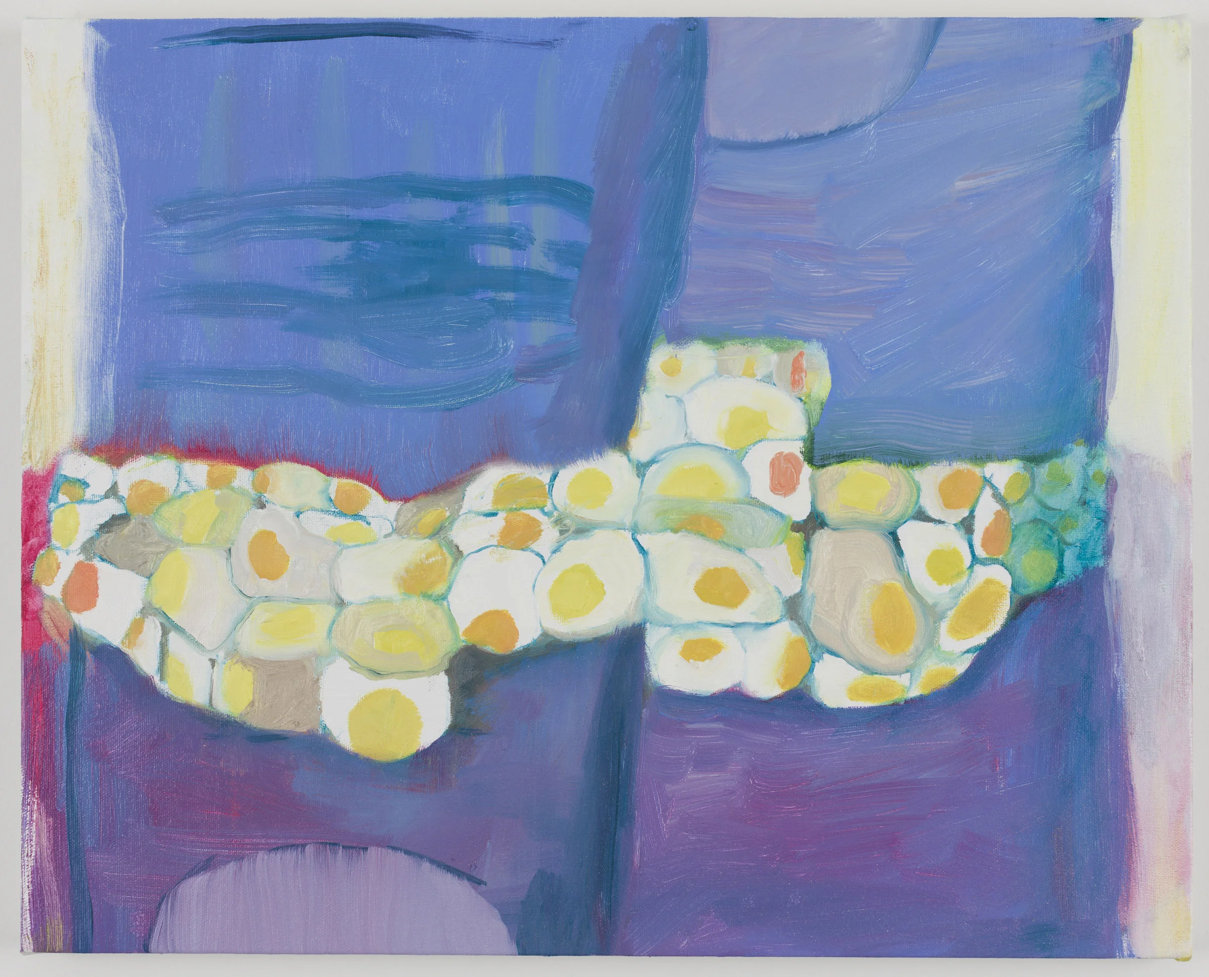 Something Blue, 2017, oil on canvas, 18 x 20 inches
