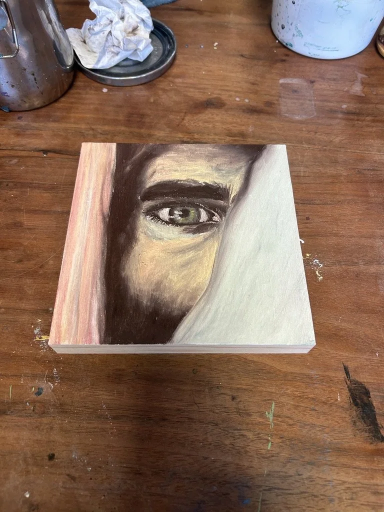 Glimpse of Eternity, oil on wood