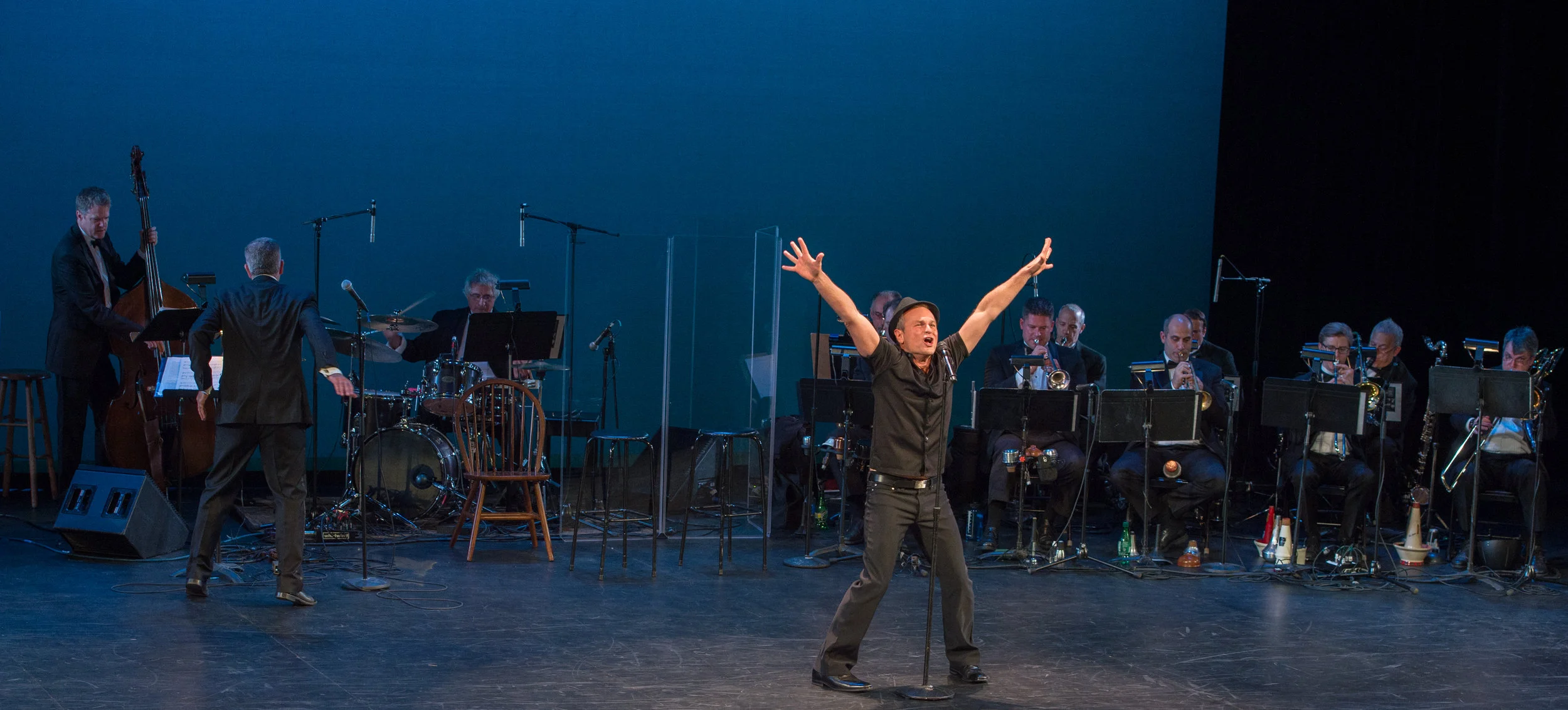 SAM HARRIS with the FRED BARTON BROADWAY BAND, recreating “You Gotta Use What You Got” from THE LIFE