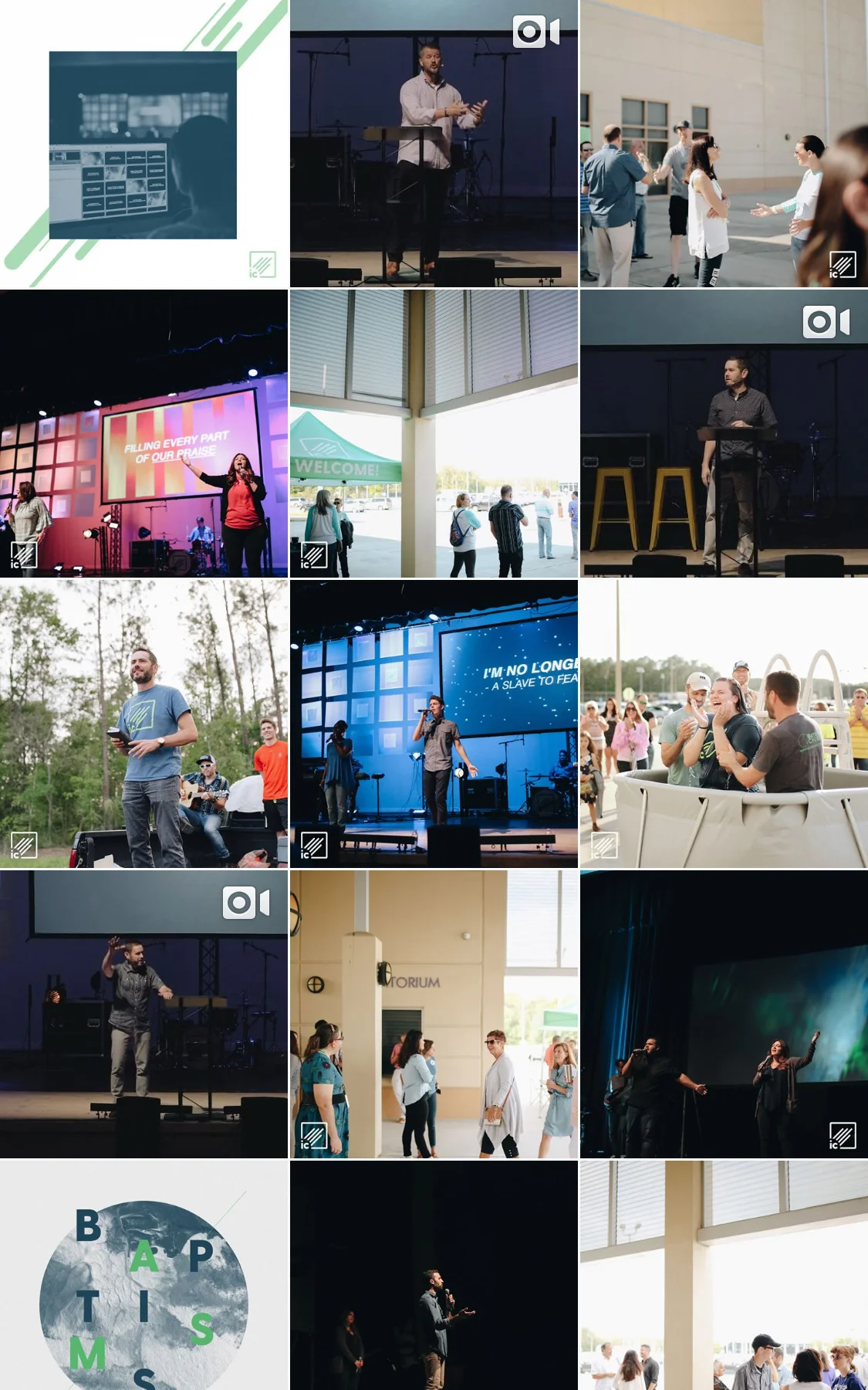 Photo and graphic work for Illuminate Church.
