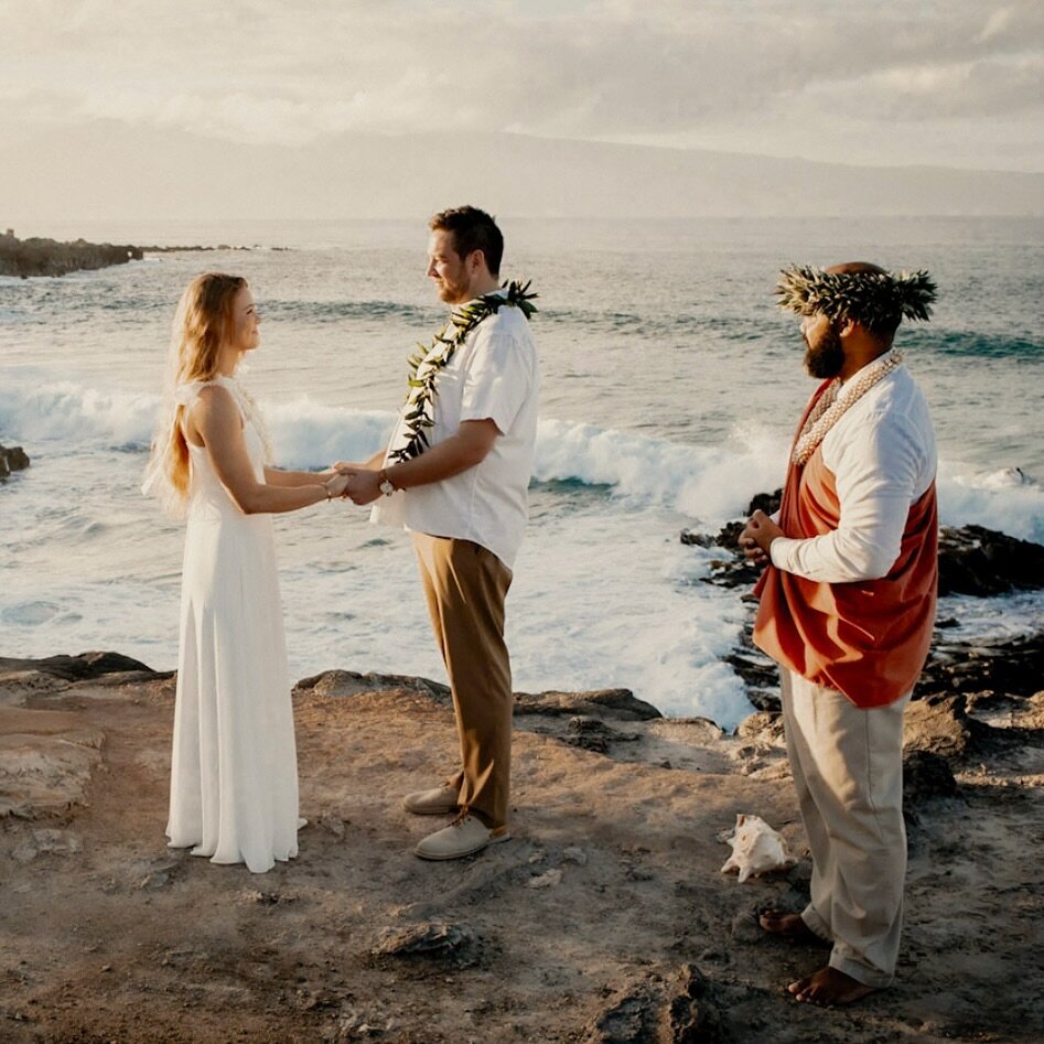 Cliffside elopement ceremony 🩵✨🩵