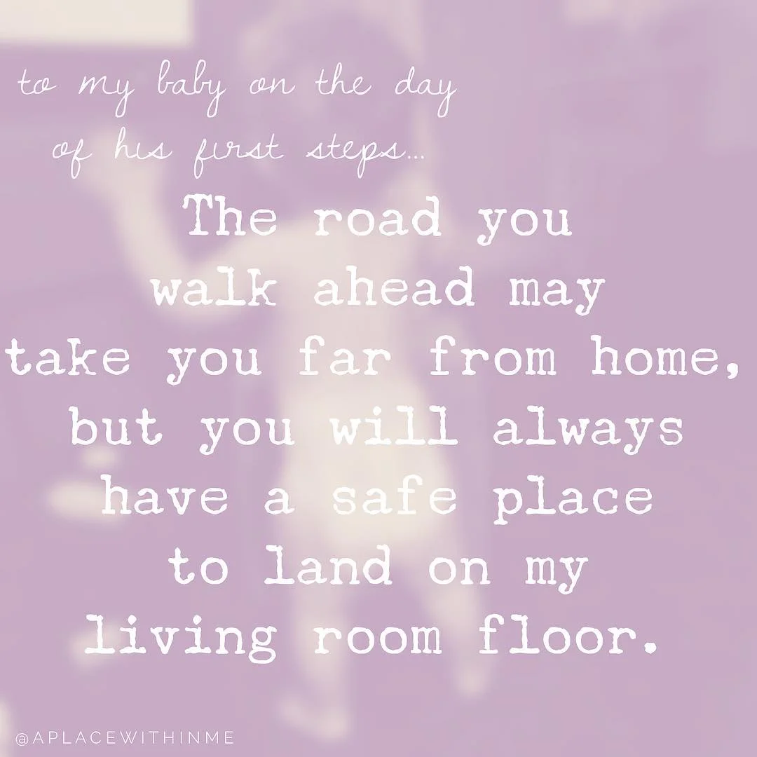 To My Baby On the Day of His First Steps