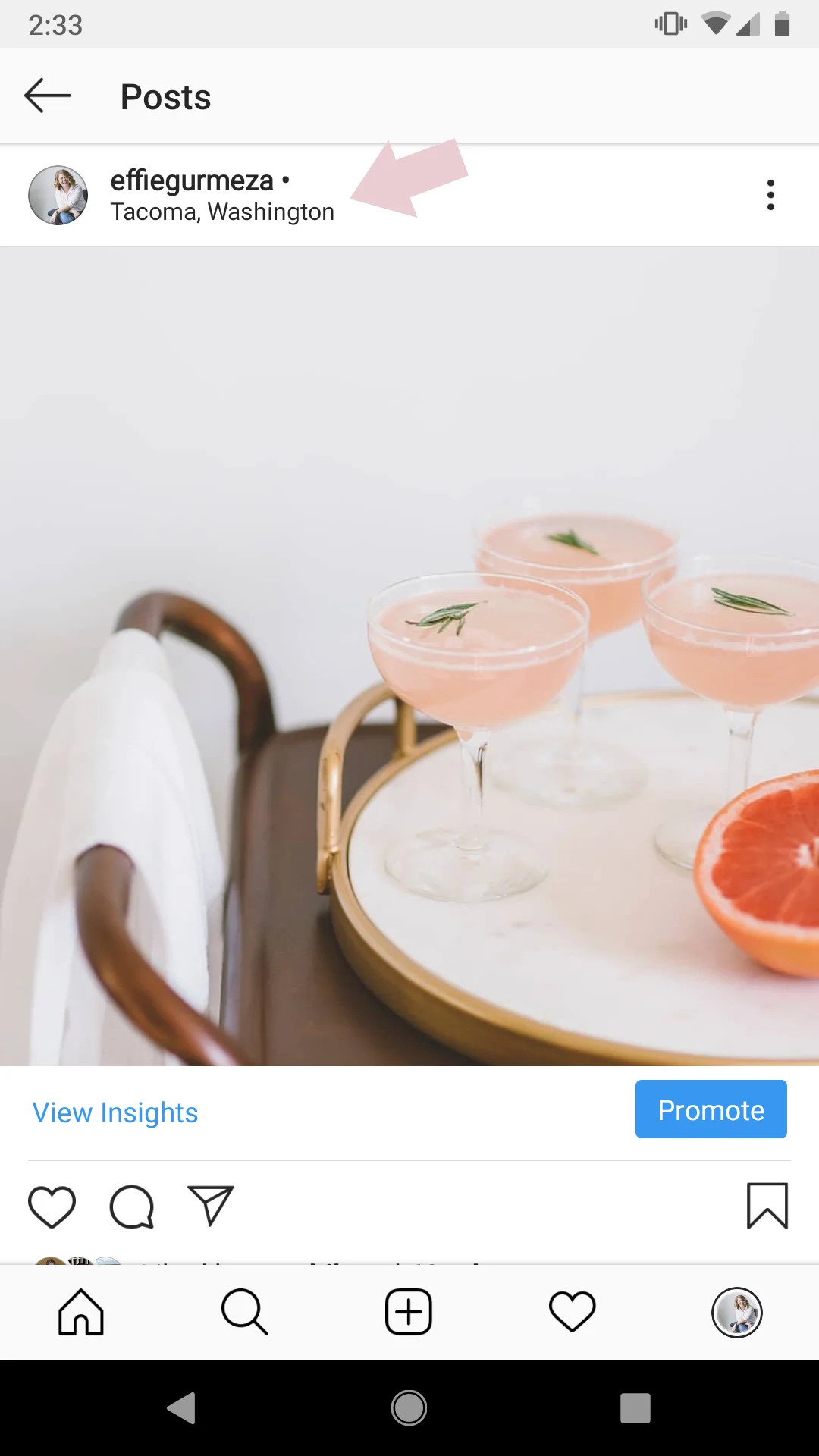 Once you post, location will show up here and post will show up in that location pool.