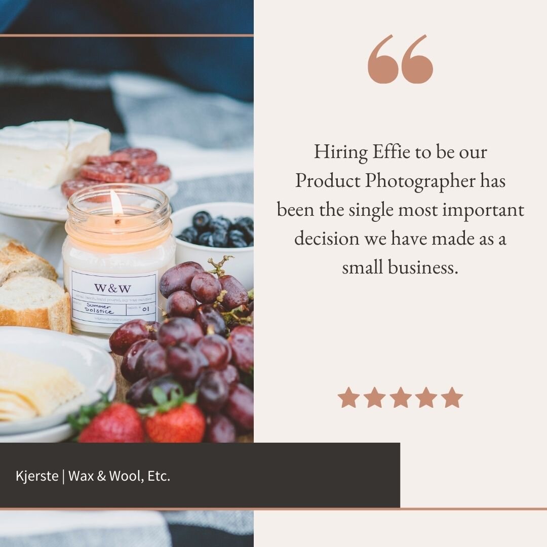 Throwing it back to a review from a few years back that still hits home!

I truly believe that professional brand and product photography can build a business and it's not just me that believes this. Leading experts in the e-commerce industry agree. 