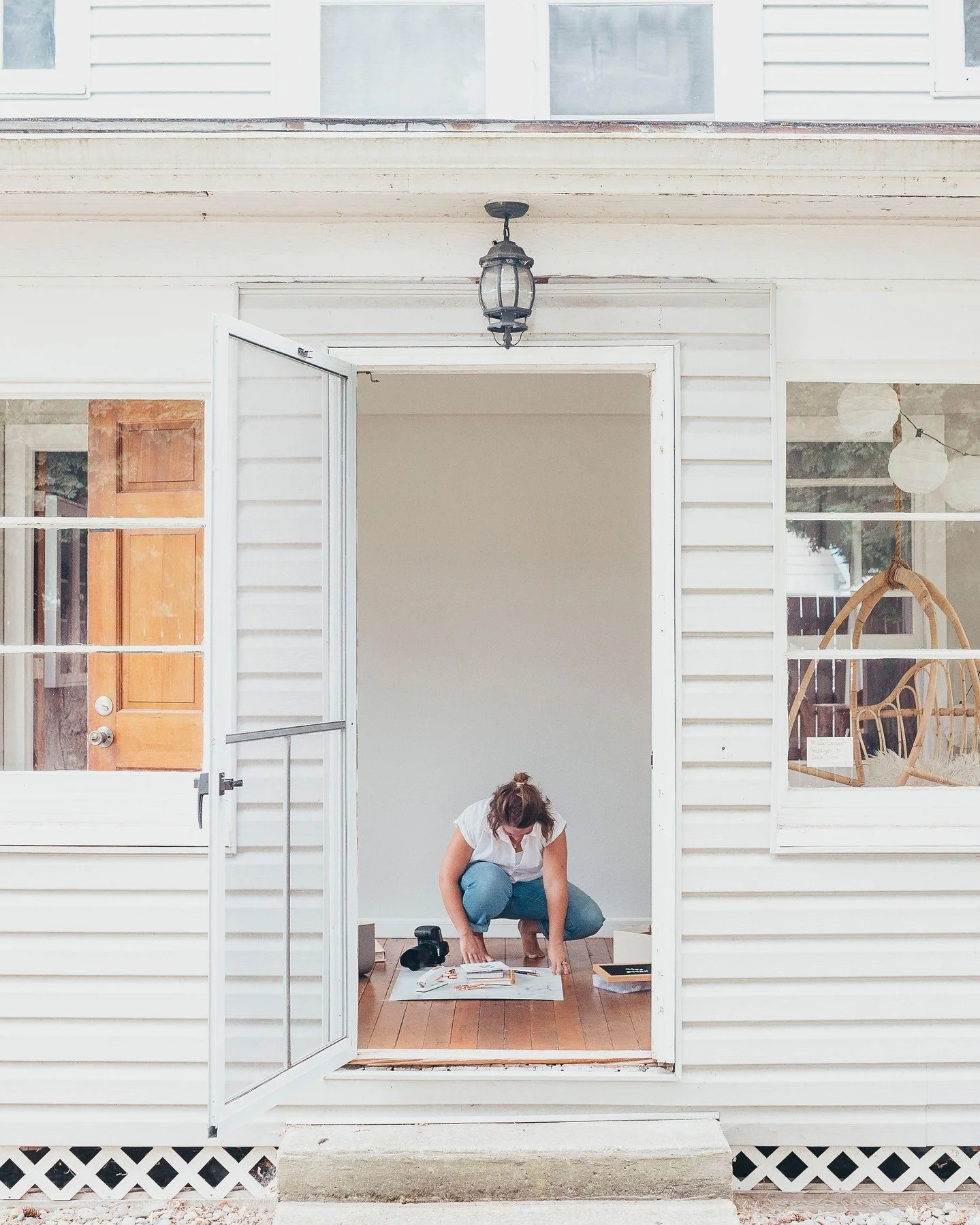 This is where my first product photoshoots happened, in this magical, wonky little sunroom attached to the front of our home. This light-filled space was actually the reason I wanted to buy this house 11 years ago now 🤯 

I could only have dreamed w