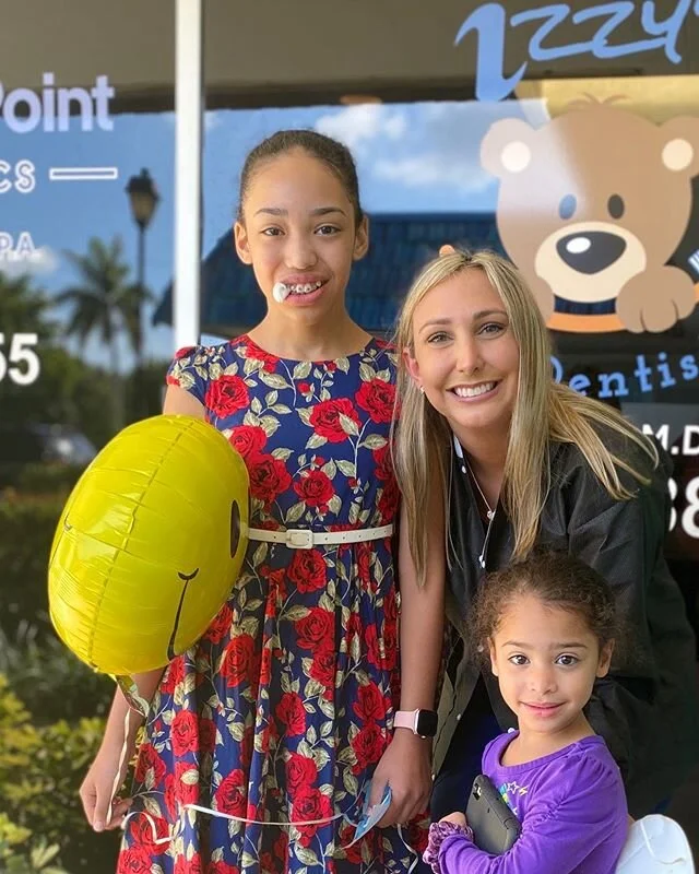 Last extractions for Angeli before her wires are put on her braces in 2 weeks. It was difficult to see her have 4 adult teeth removed but it was recommended by two experts that her teeth are just too big for her mouth without any room to go. She has 