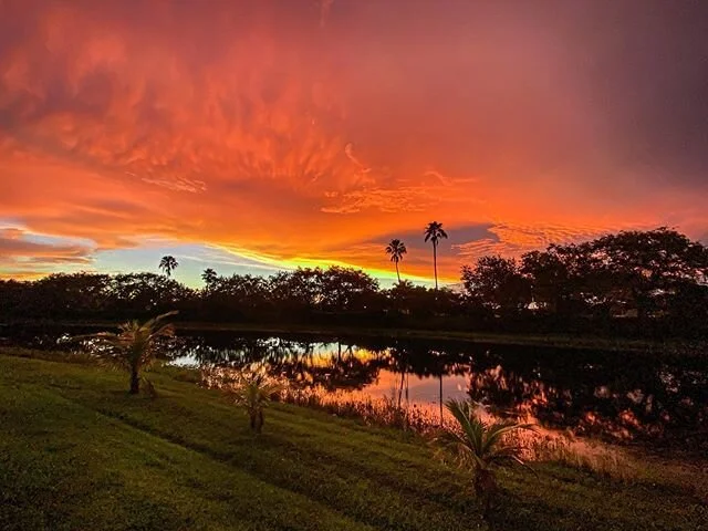 Observe the overwhelming beauty of yesterday&rsquo;s sky. There&rsquo;s nothing more beautiful than a passionate sunset in south Florida. .
.
#sunset #GodsGlory #sights #skies #beautifulsky #love #passion #beauty #redsky #blessed #southflorida