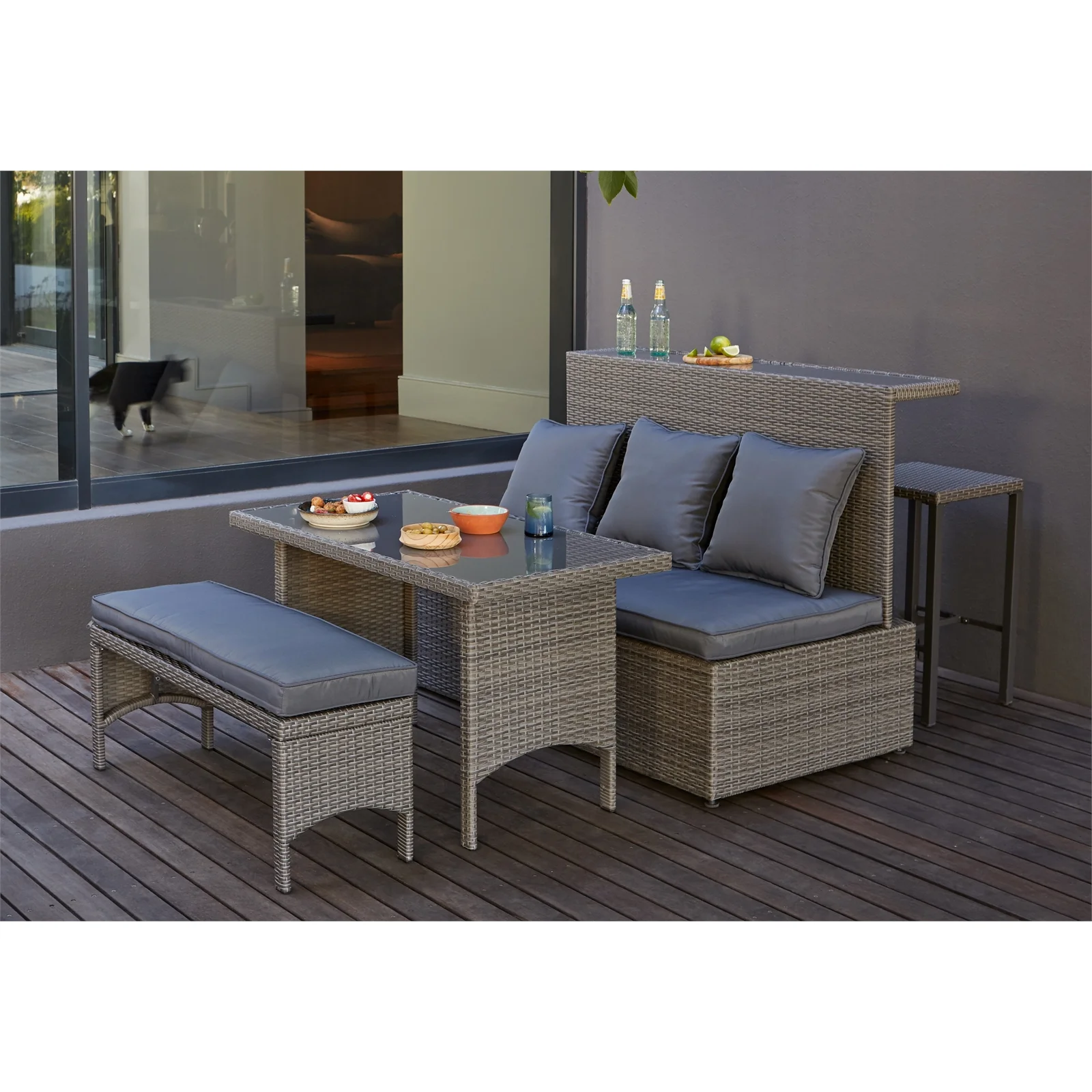 Mali Grey Rattan Bar Now £350