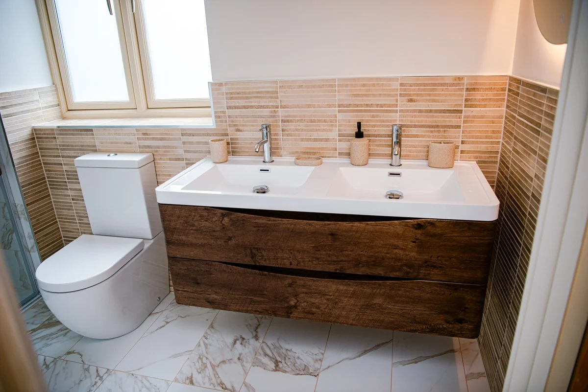 luxury wood bathroom vanity