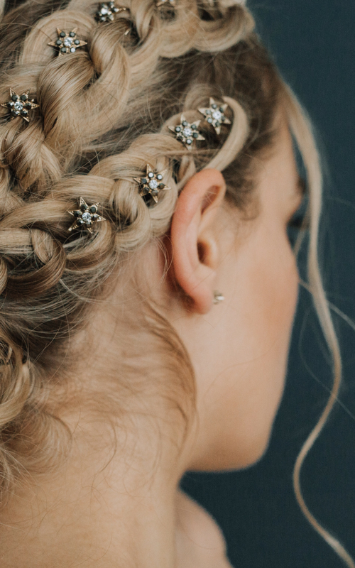 INDIGO HAIR PINS BY TILLY THOMAS LUX