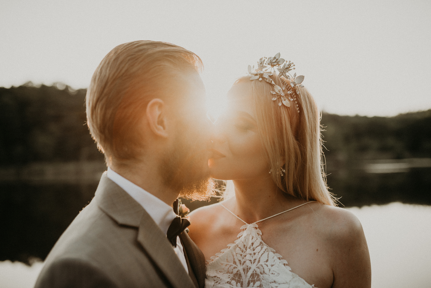 Beautiful bride Klaudyna wore Rue De Seine and Tilly Thomas Lux for her wedding day | Image by Once Upon Photography