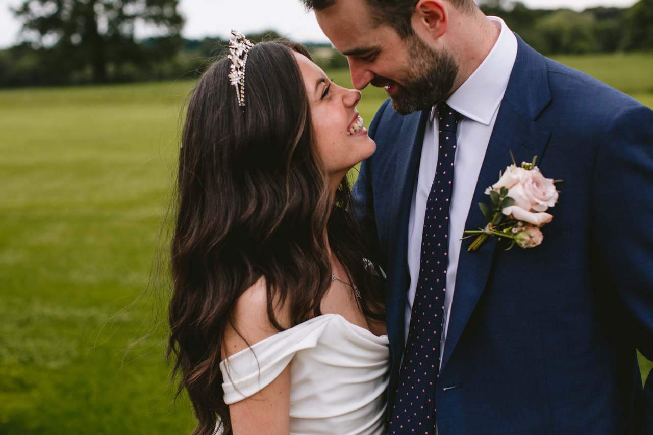 Gorgeous bride Nancy wore a crown by Tilly Thomas Lux | Image by Craig Williams