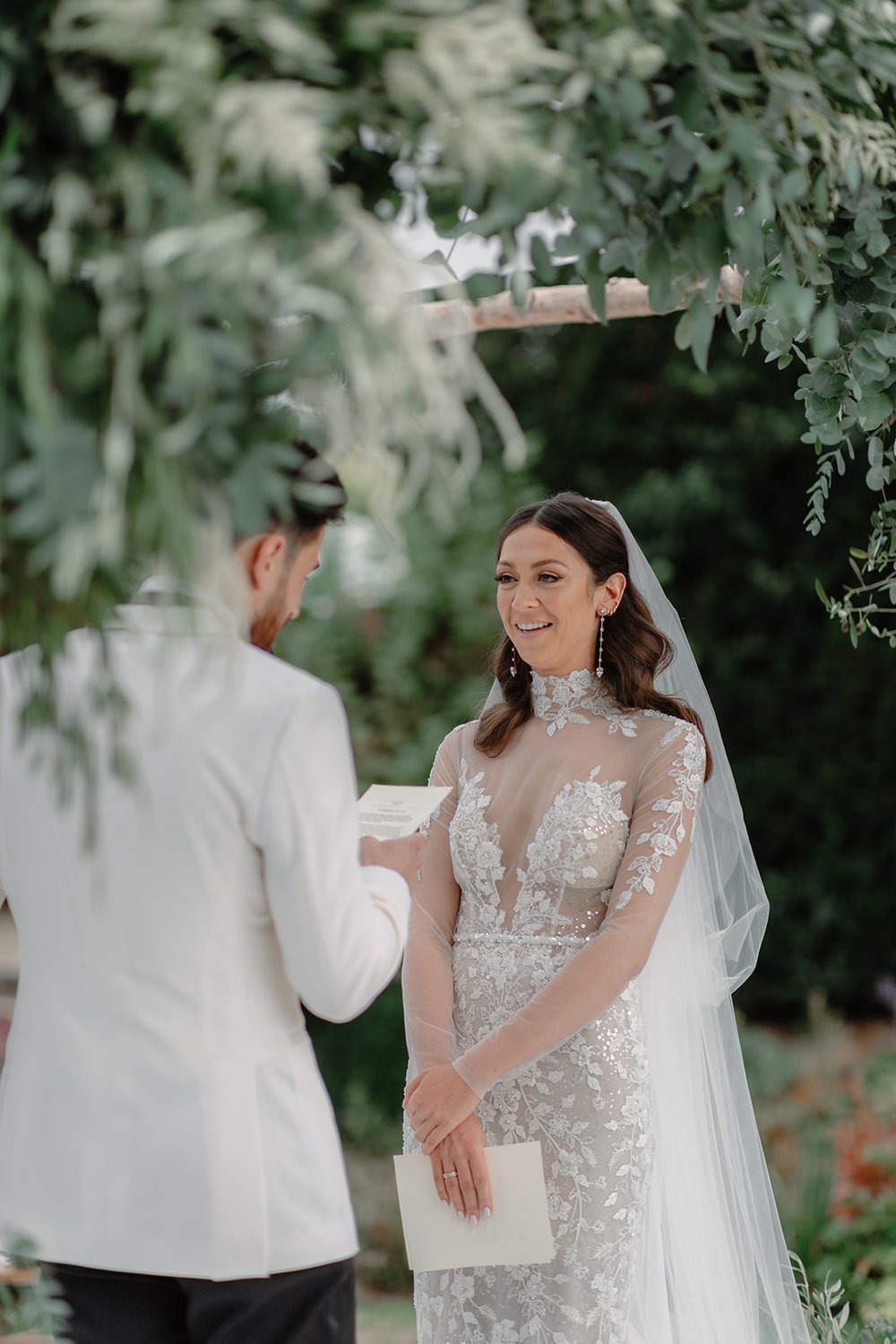 Tilly Thomas Lux earrings for a glamorous outdoor wedding