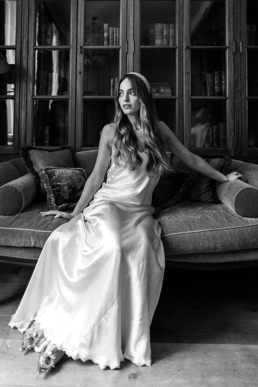 A wedding inspiration shoot at The Ned London featuring Tilly Thomas Lux wedding accessories. Images by September Pictures