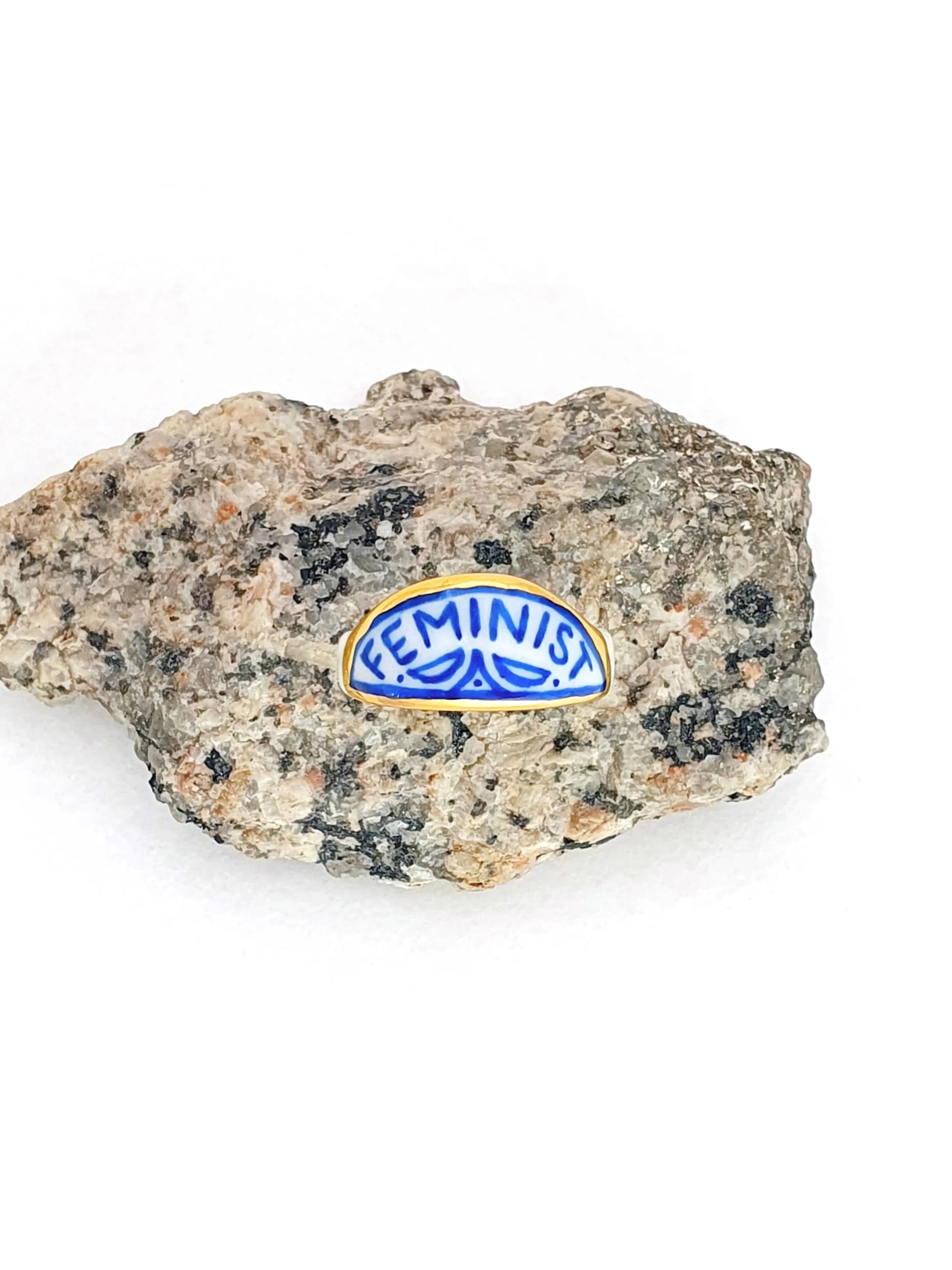 015 Feminist Ring - size Q 8