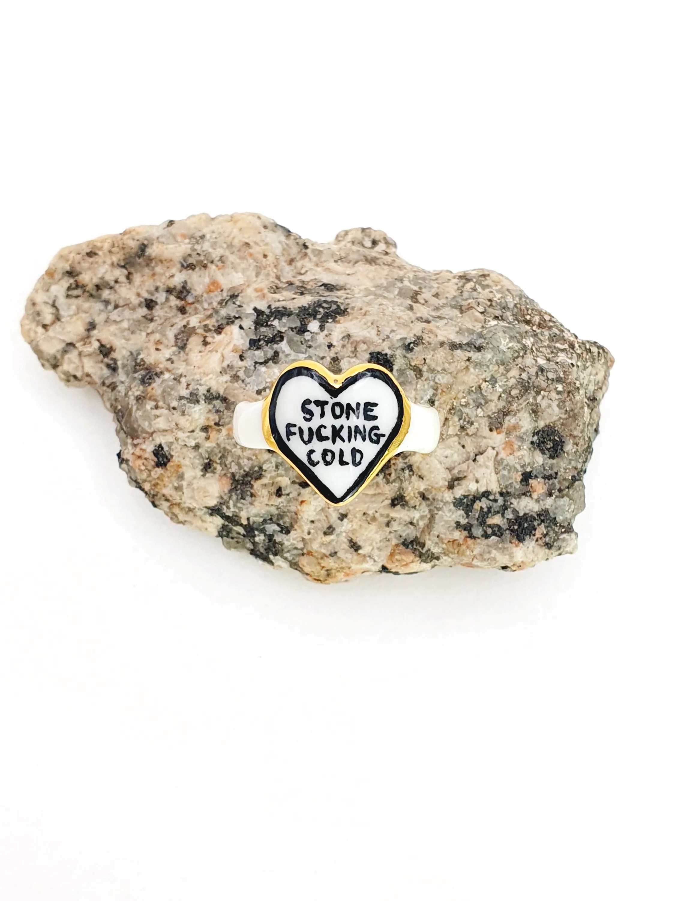 006 Stone Cold Ring - size R 8.5