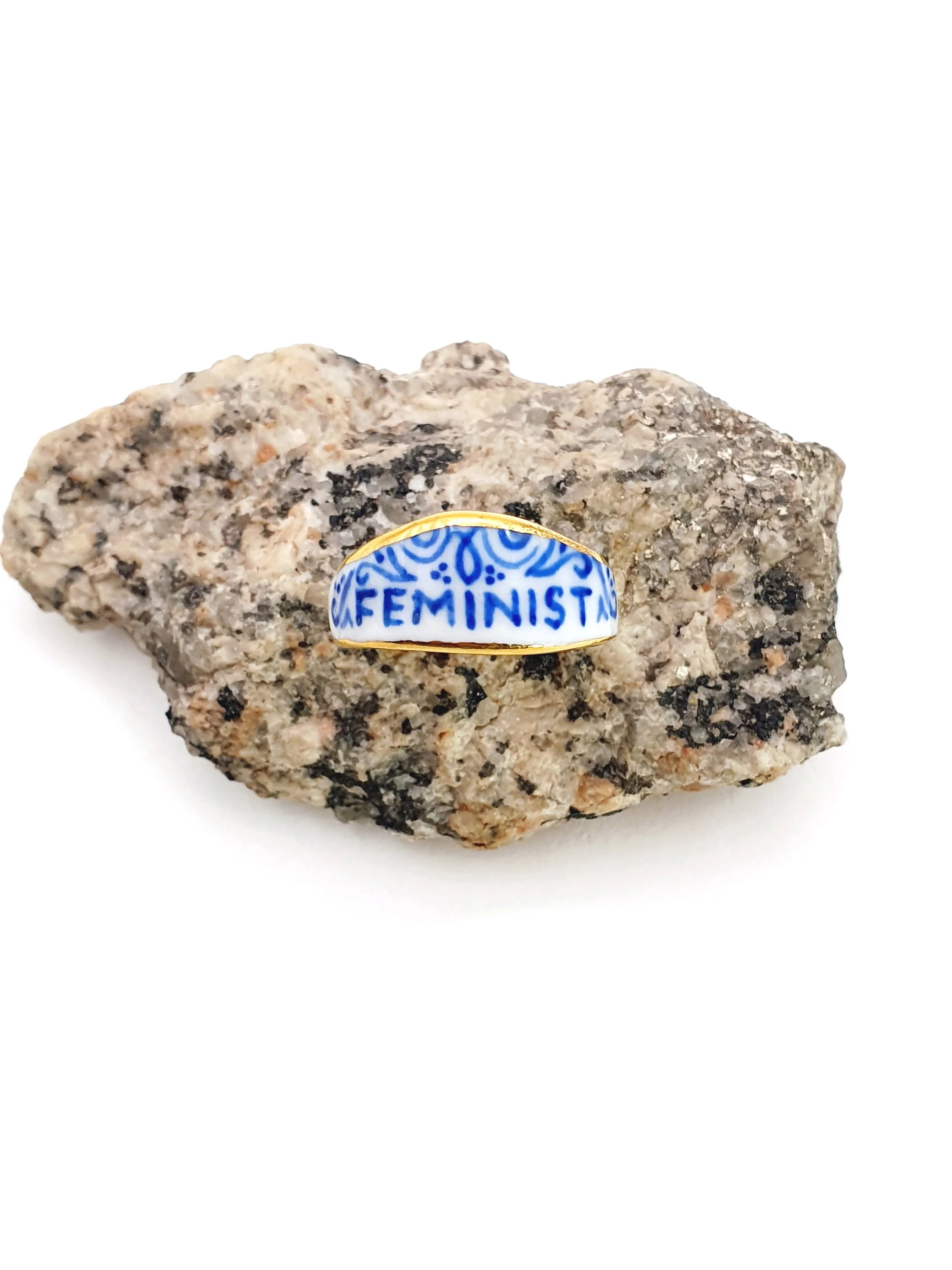 022 Feminist Ring - size P 7.5
