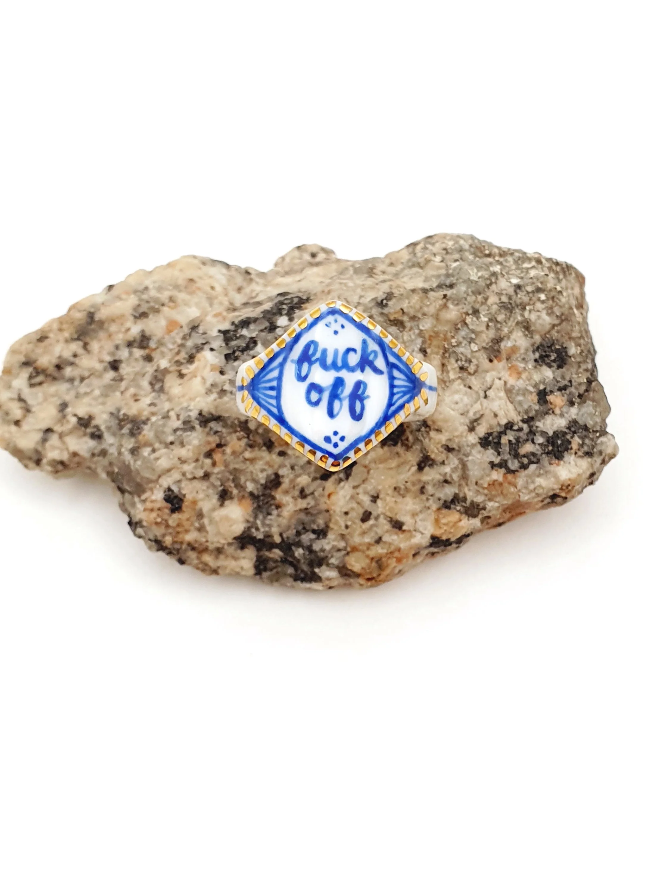 019 Fuck Off Ring - size N 6.75