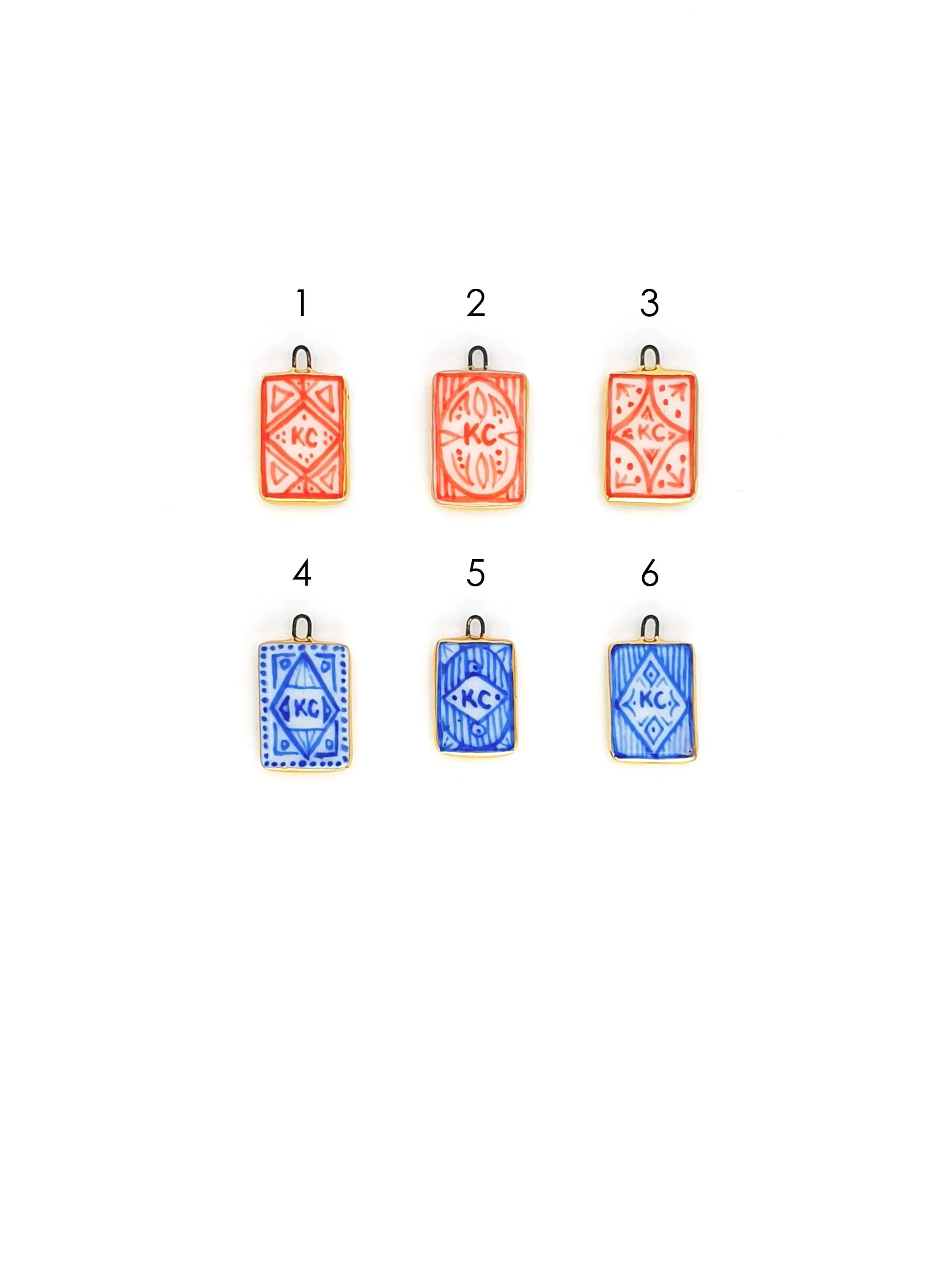 Playing card charms