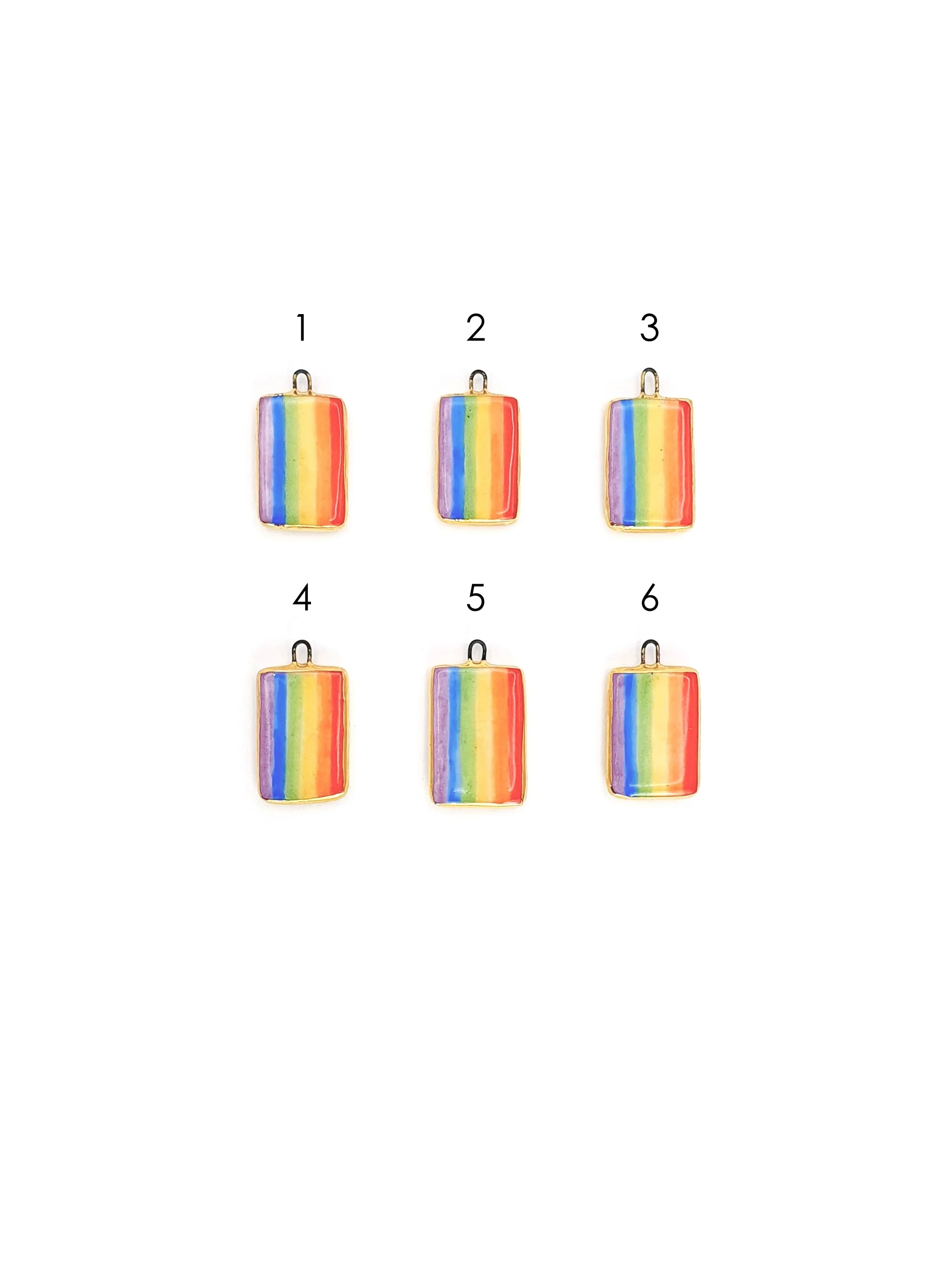 Pride and Trans flag charms for Trans Lifeline SET - 1
