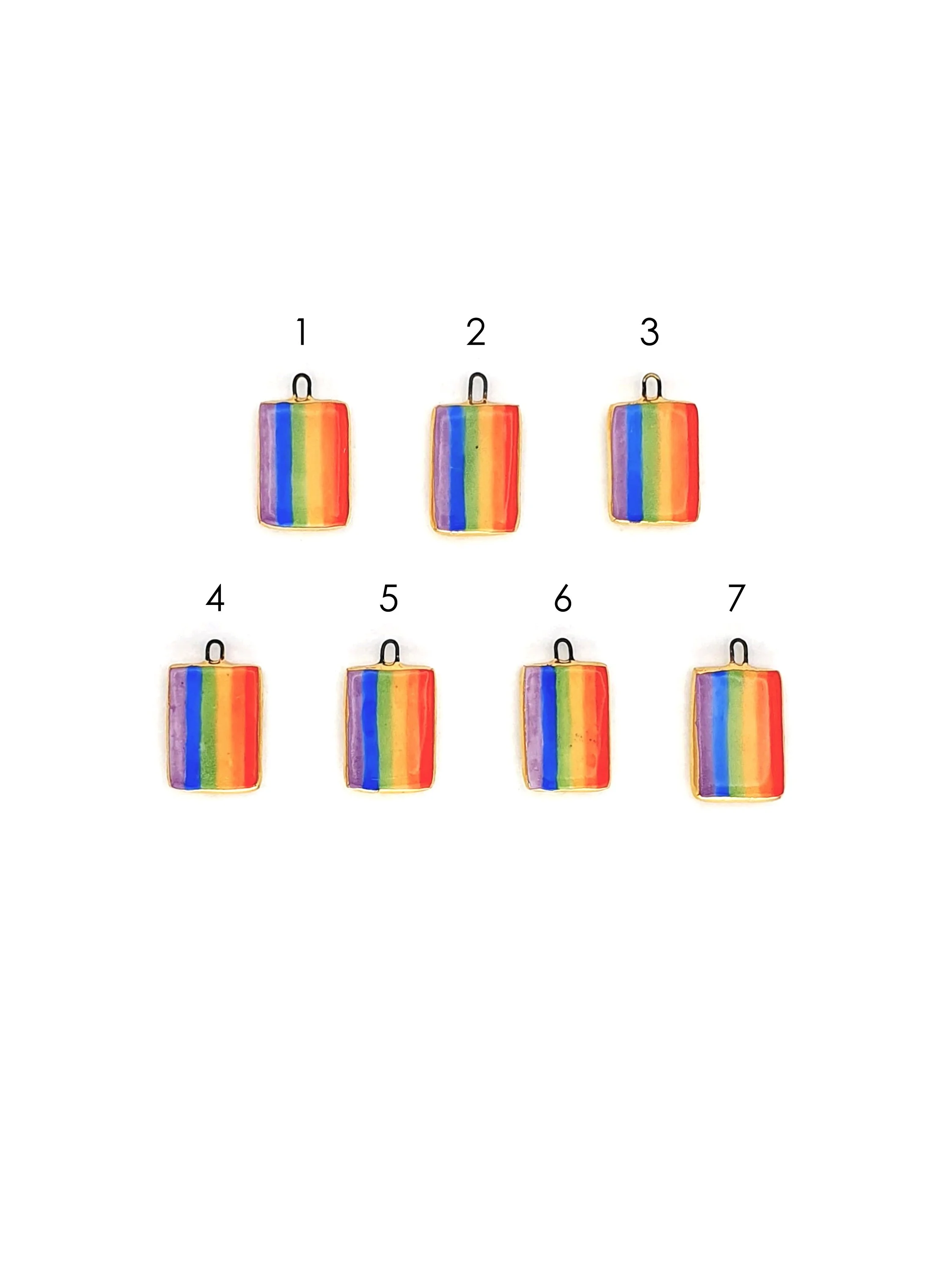 Pride and Trans flag charms for Trans Lifeline SET - 1