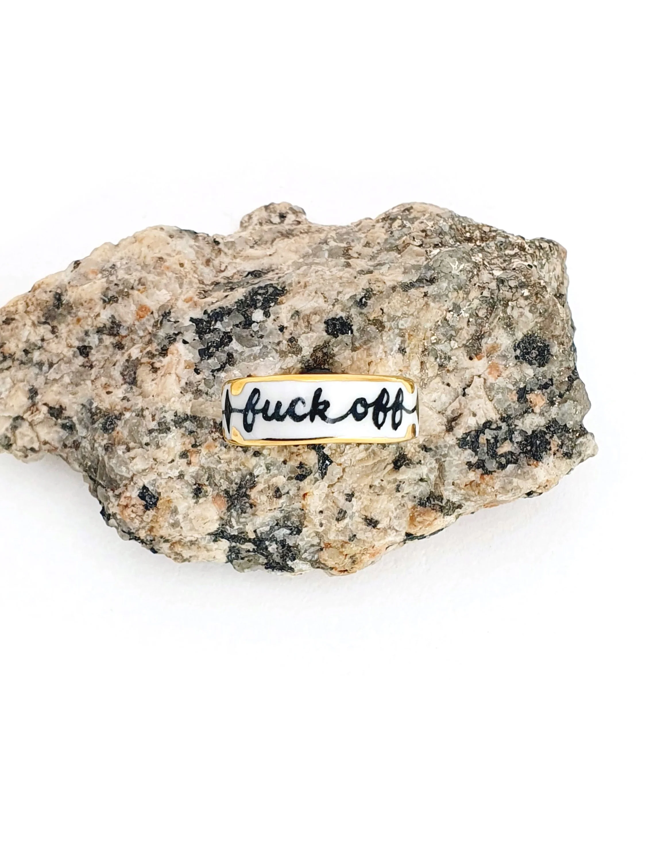 002 Fuck Off Ring - size M 6.5