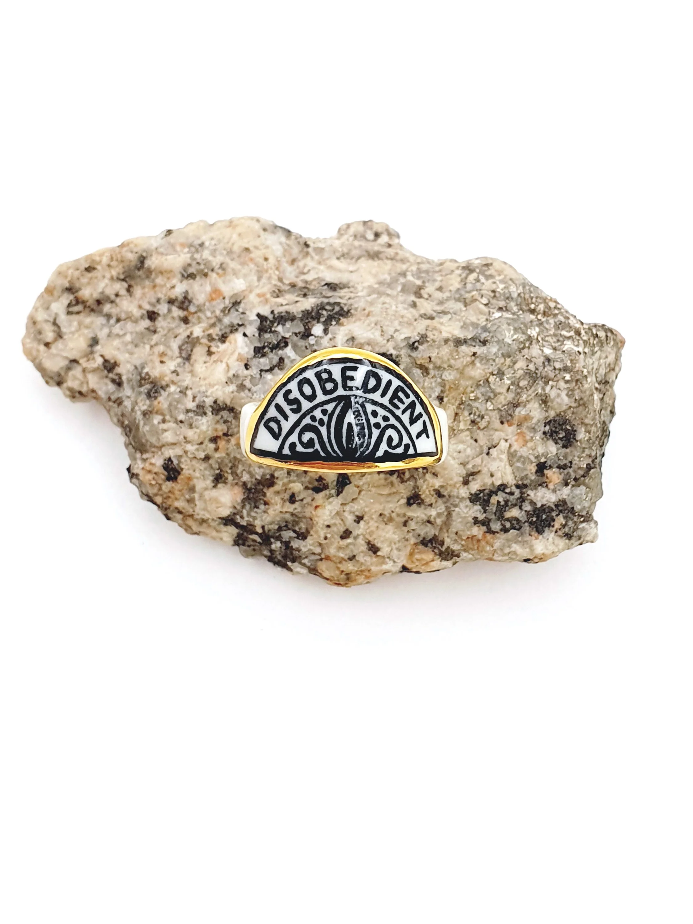 008 Disobedient Ring - size Q 8