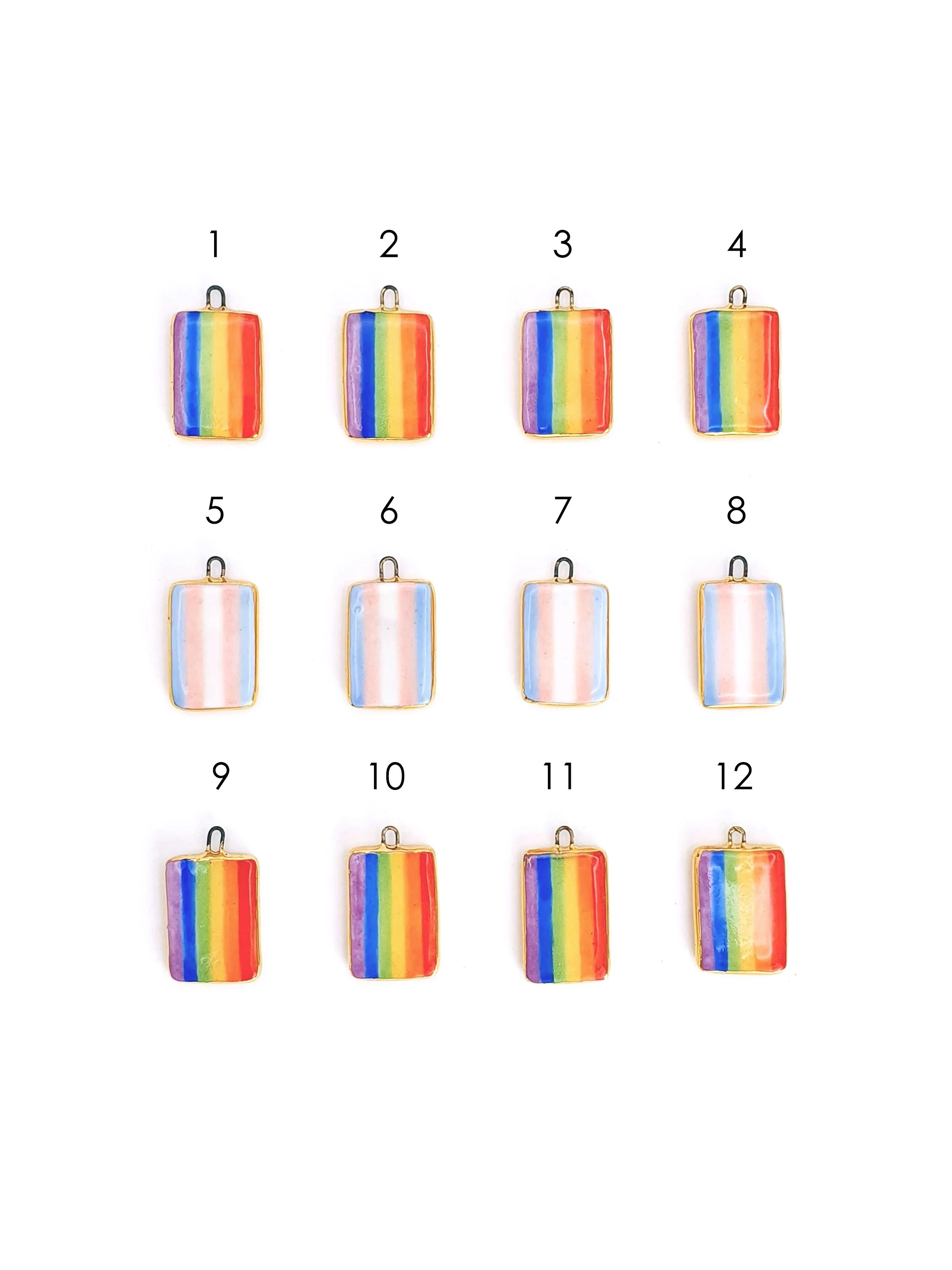 Pride and Trans flag charms for Trans Lifeline
