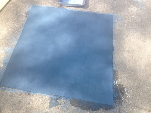 The four-footer, all cloudy and blended from stippling thinned paint.