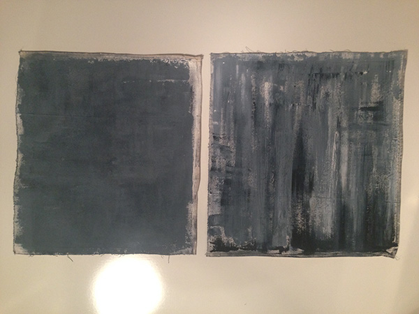 I tested a thinned mix on the left one, it was still too thick and it lost detail. On the right, You can see the result of blending dry brushing and scraping.