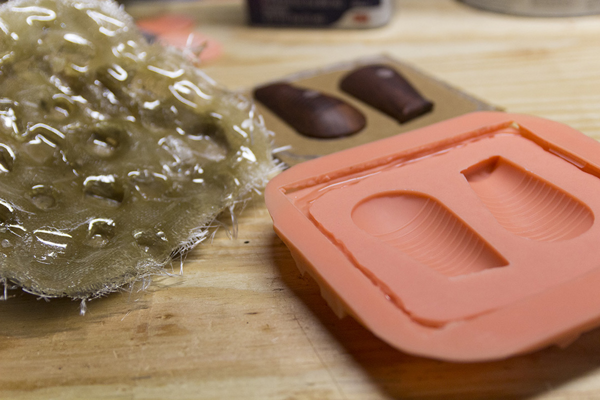 Rebound 25 mould with 3M polyester fiberglass mould jacket.
