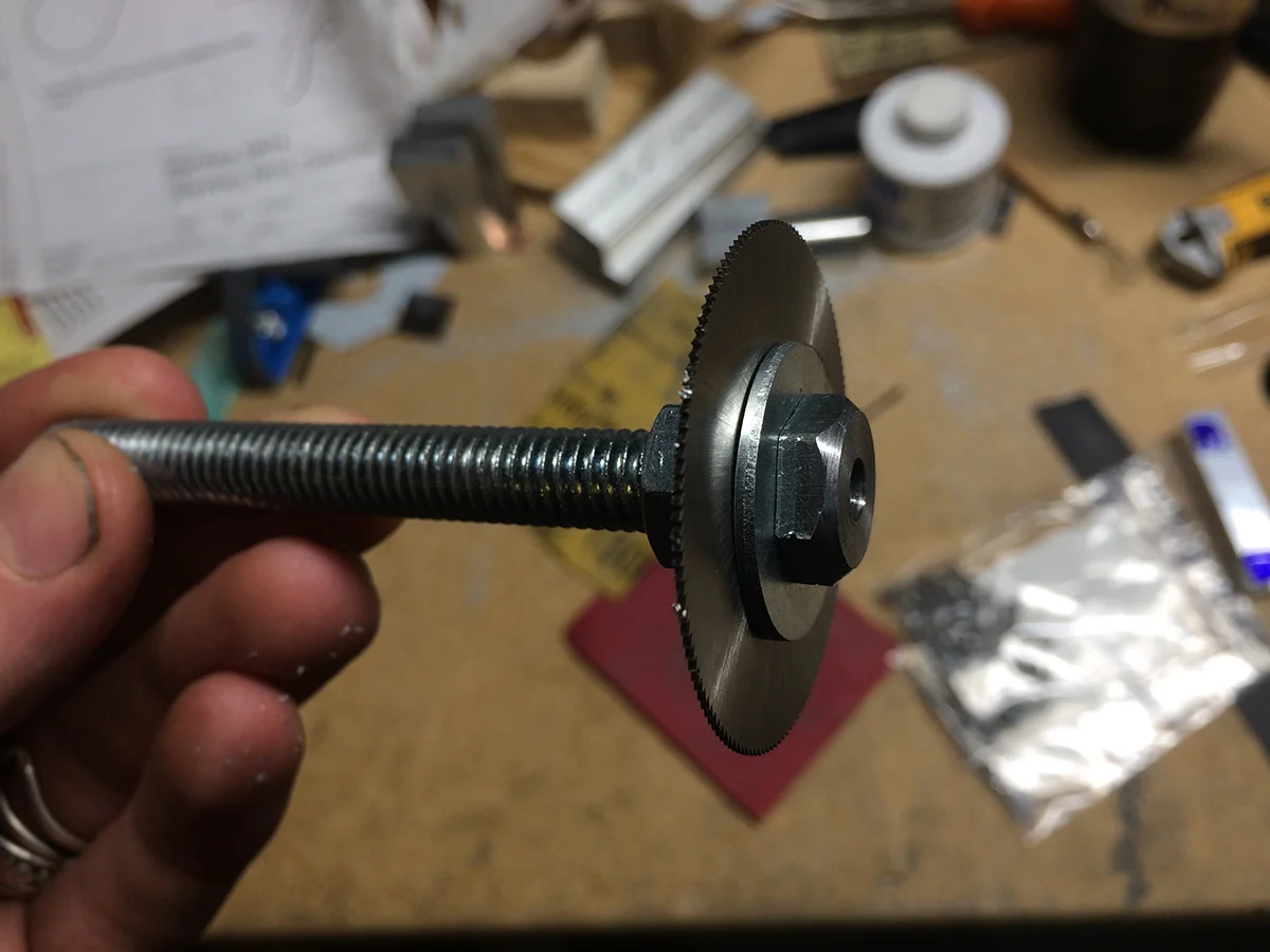 Yeah, that’s a 3/8? bolt. So ZERO runout, right?!