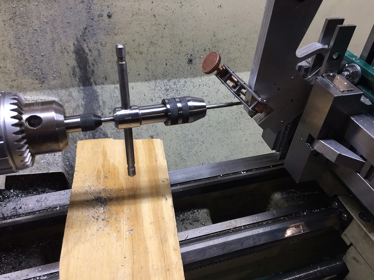 Drilling and tapping the grip frame