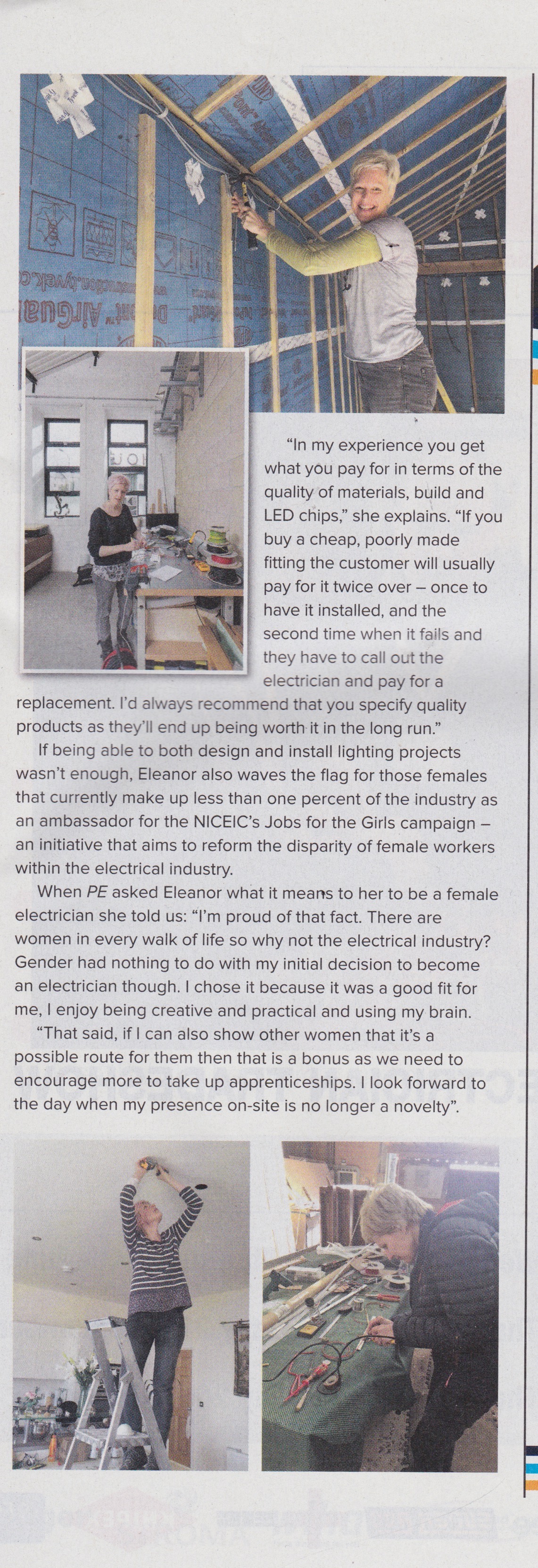 Eleanor Bell Professional Electrician June 2018 Profile 2