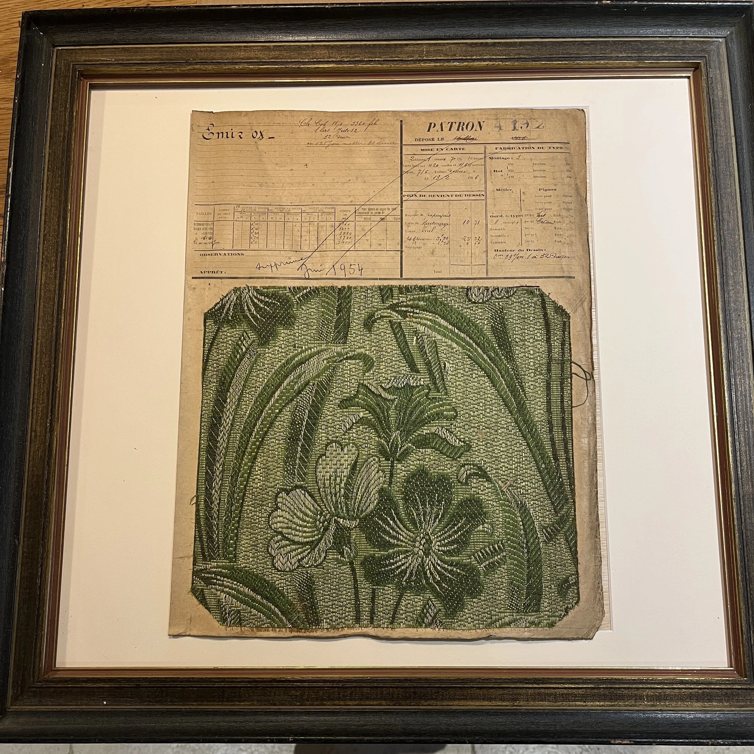 Emir Ox fabric sample 1954