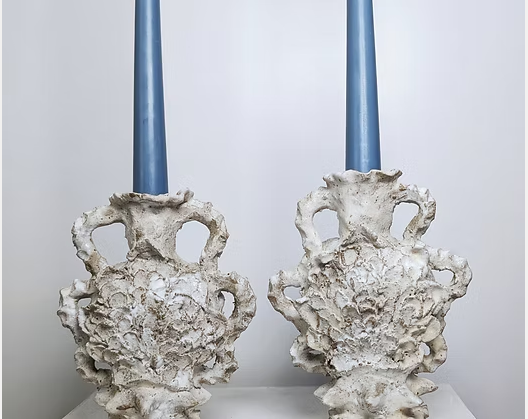 Talia Nidam Warshawsky - Shell Candlesticks